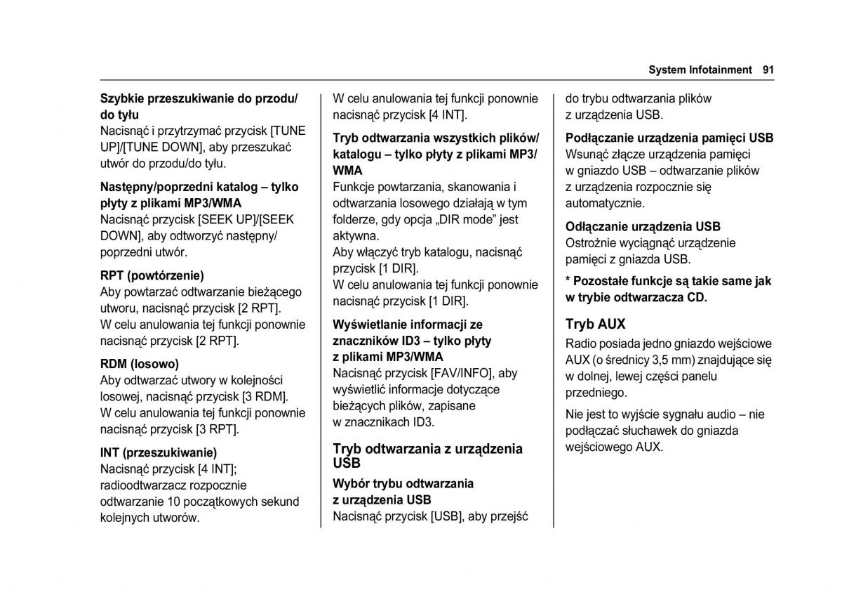 Chevrolet Spark M300 instrukcja obslugi / page 93