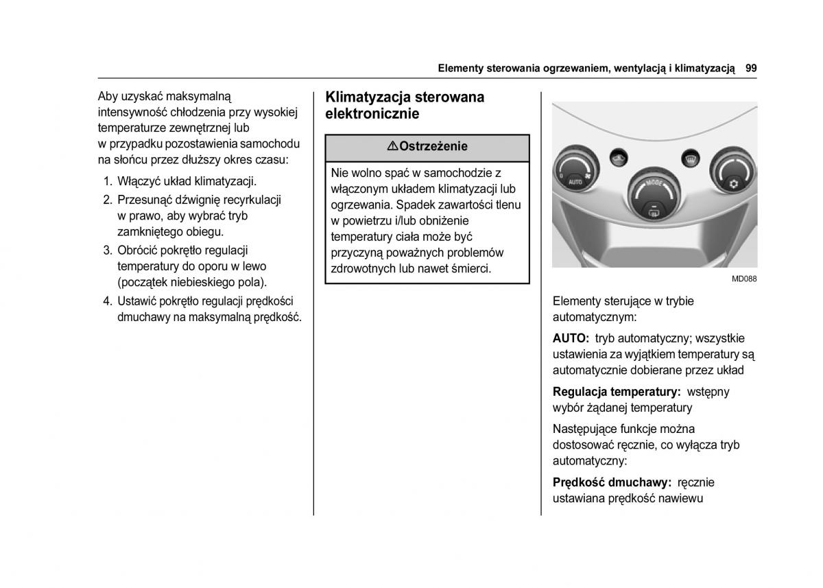 Chevrolet Spark M300 instrukcja obslugi / page 101