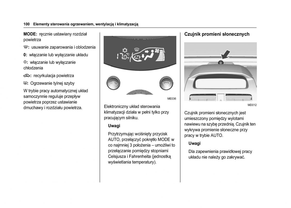 Chevrolet Spark M300 instrukcja obslugi / page 102