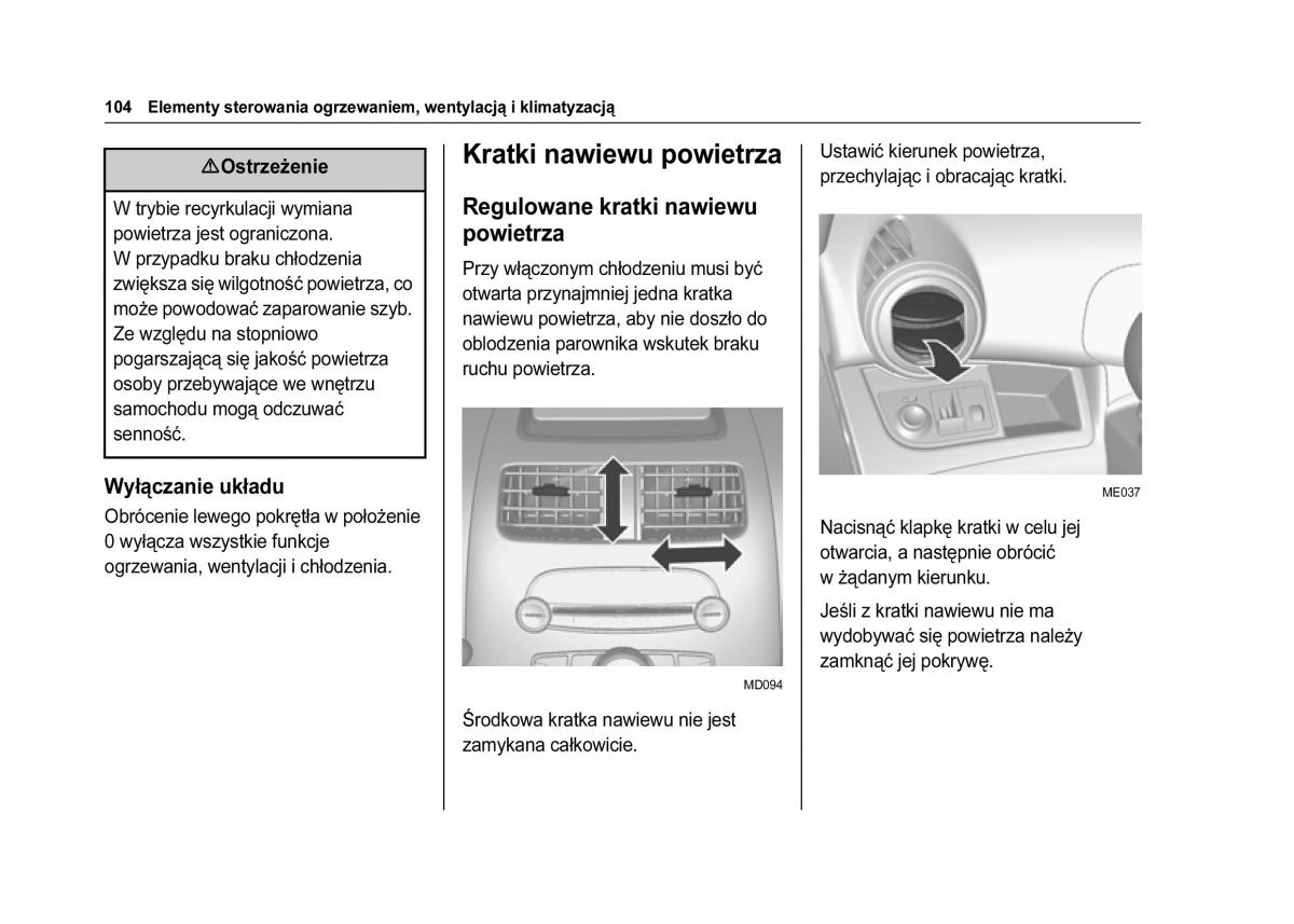 Chevrolet Spark M300 instrukcja obslugi / page 106