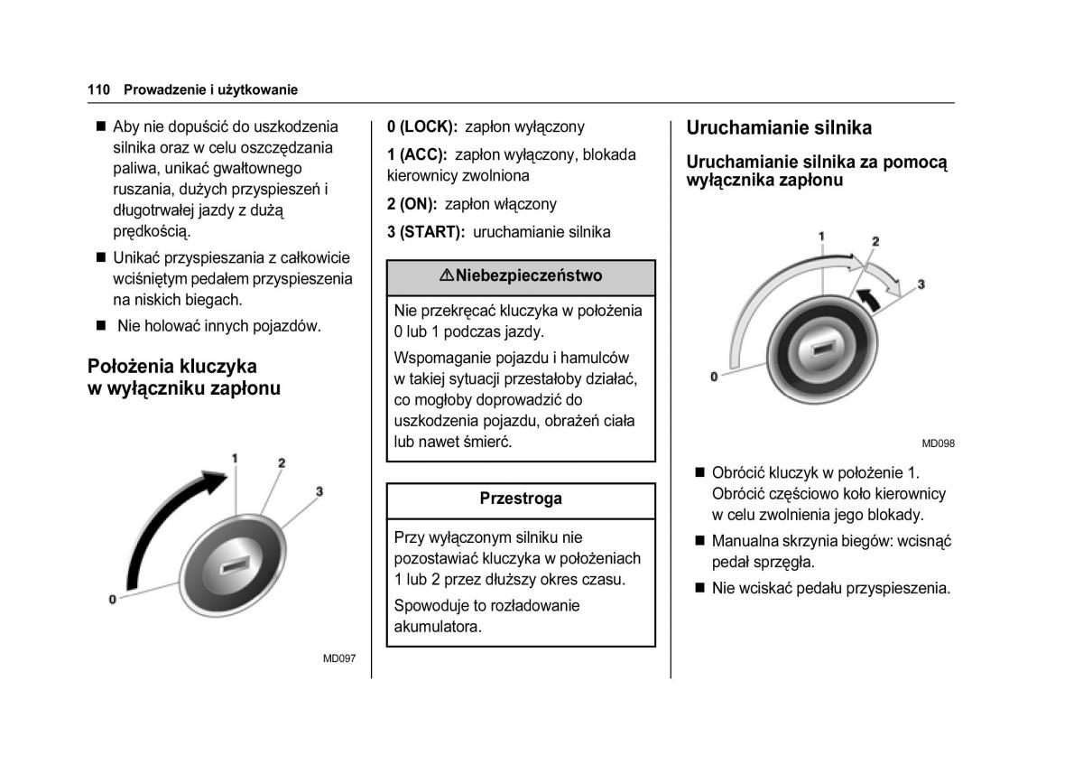 Chevrolet Spark M300 instrukcja obslugi / page 112