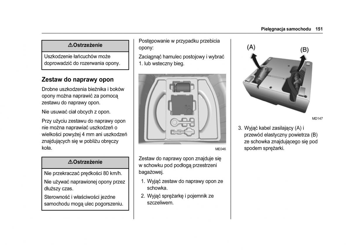 Chevrolet Spark M300 instrukcja obslugi / page 153