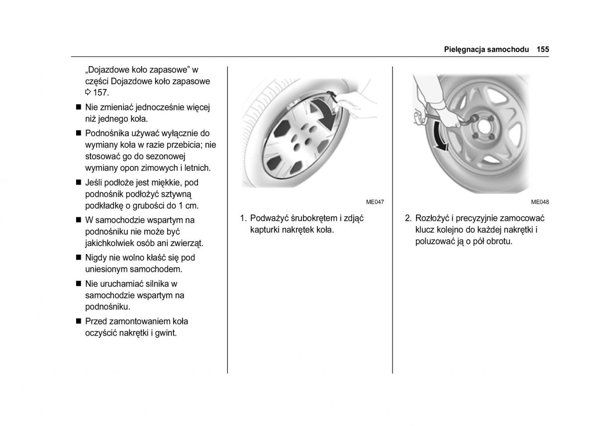 Chevrolet Spark M300 instrukcja obslugi / page 157