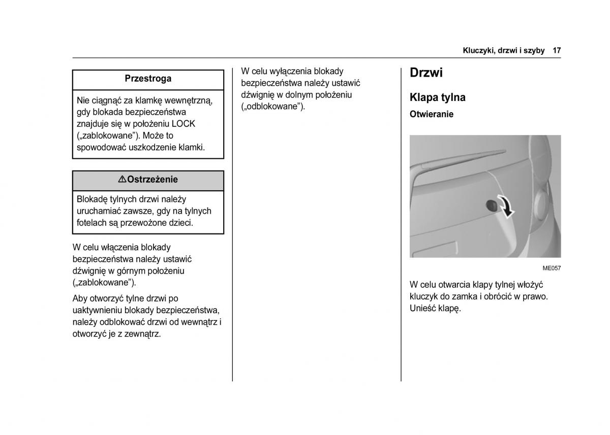 Chevrolet Spark M300 instrukcja obslugi / page 19