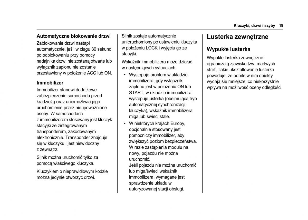 Chevrolet Spark M300 instrukcja obslugi / page 21