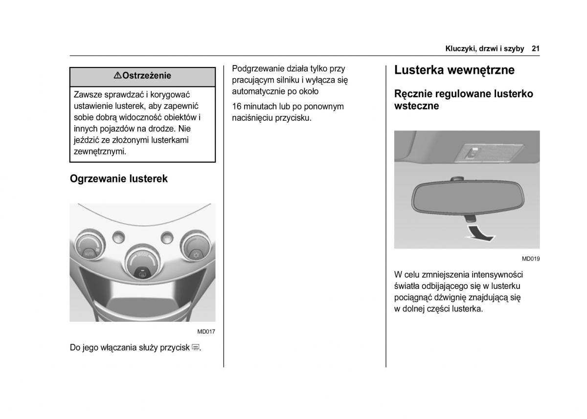 Chevrolet Spark M300 instrukcja obslugi / page 23