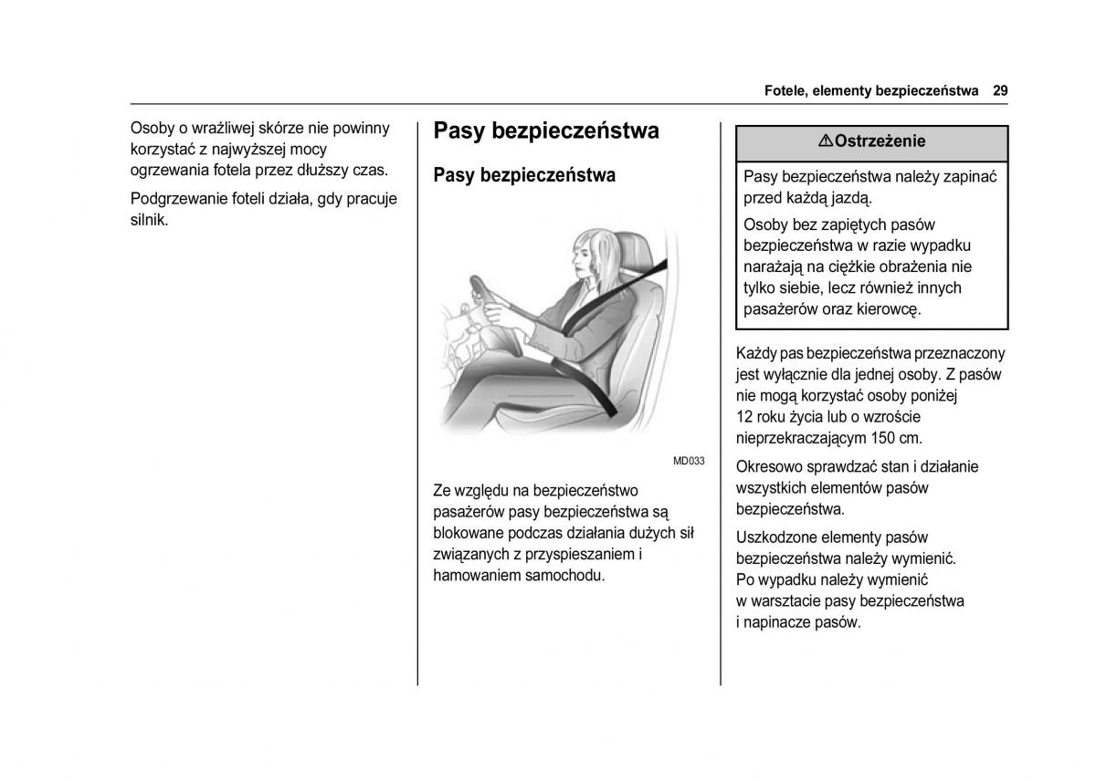 Chevrolet Spark M300 instrukcja obslugi / page 31