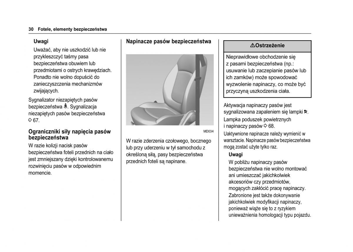 Chevrolet Spark M300 instrukcja obslugi / page 32