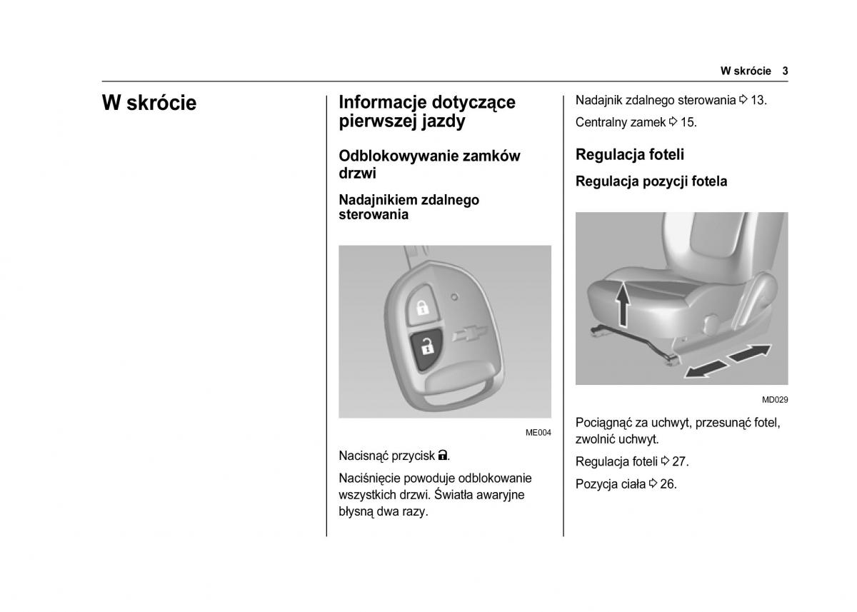 Chevrolet Spark M300 instrukcja obslugi / page 5