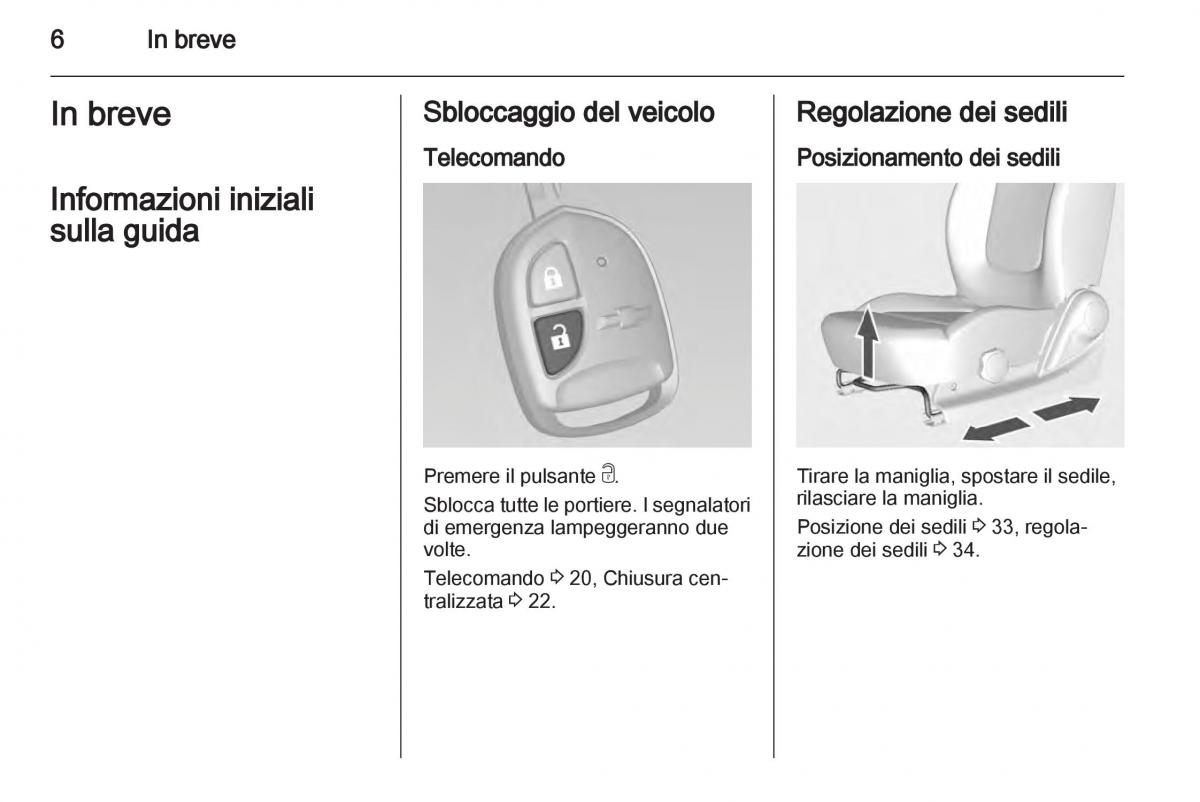 Chevrolet Spark M300 manuale del proprietario / page 6