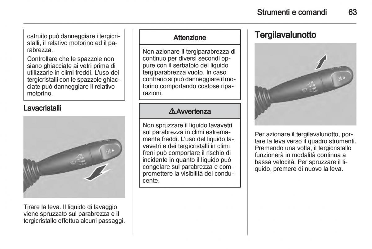 Chevrolet Spark M300 manuale del proprietario / page 63