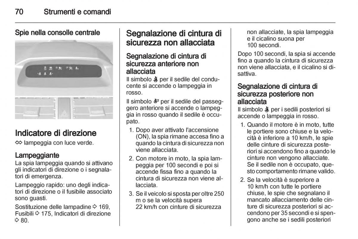 Chevrolet Spark M300 manuale del proprietario / page 70