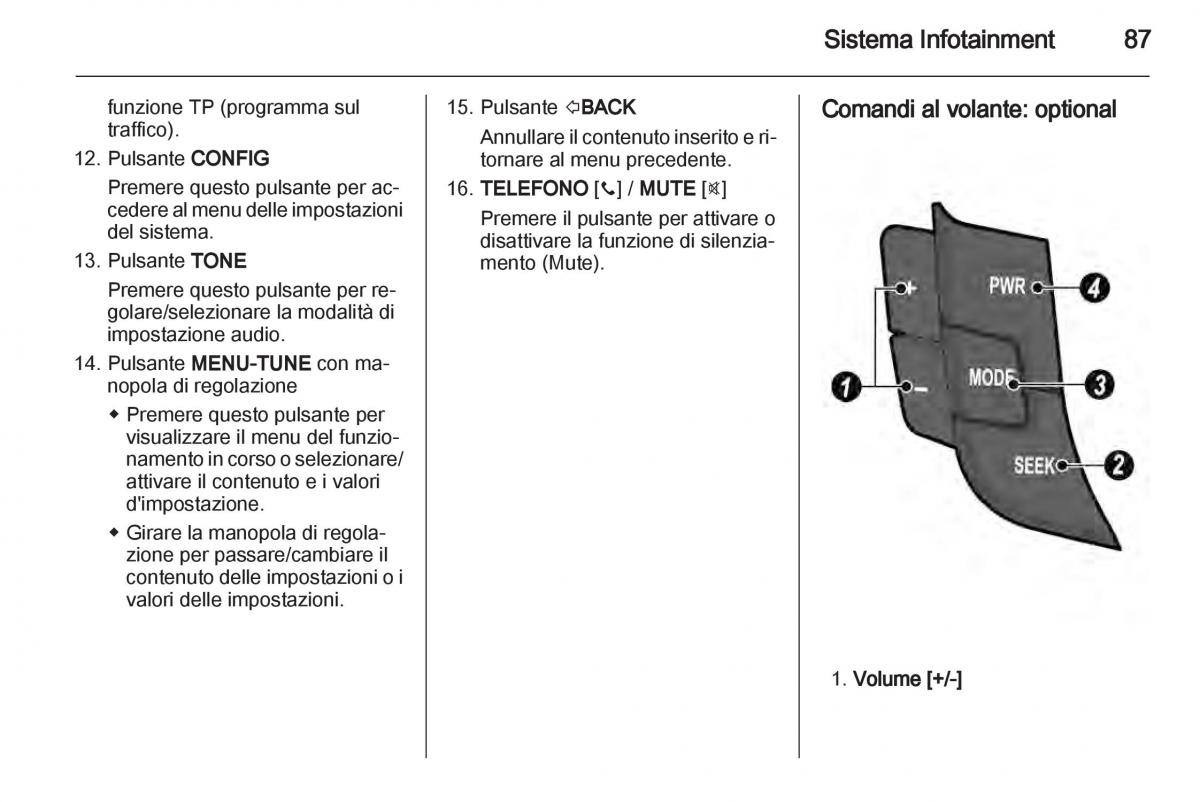 Chevrolet Spark M300 manuale del proprietario / page 87