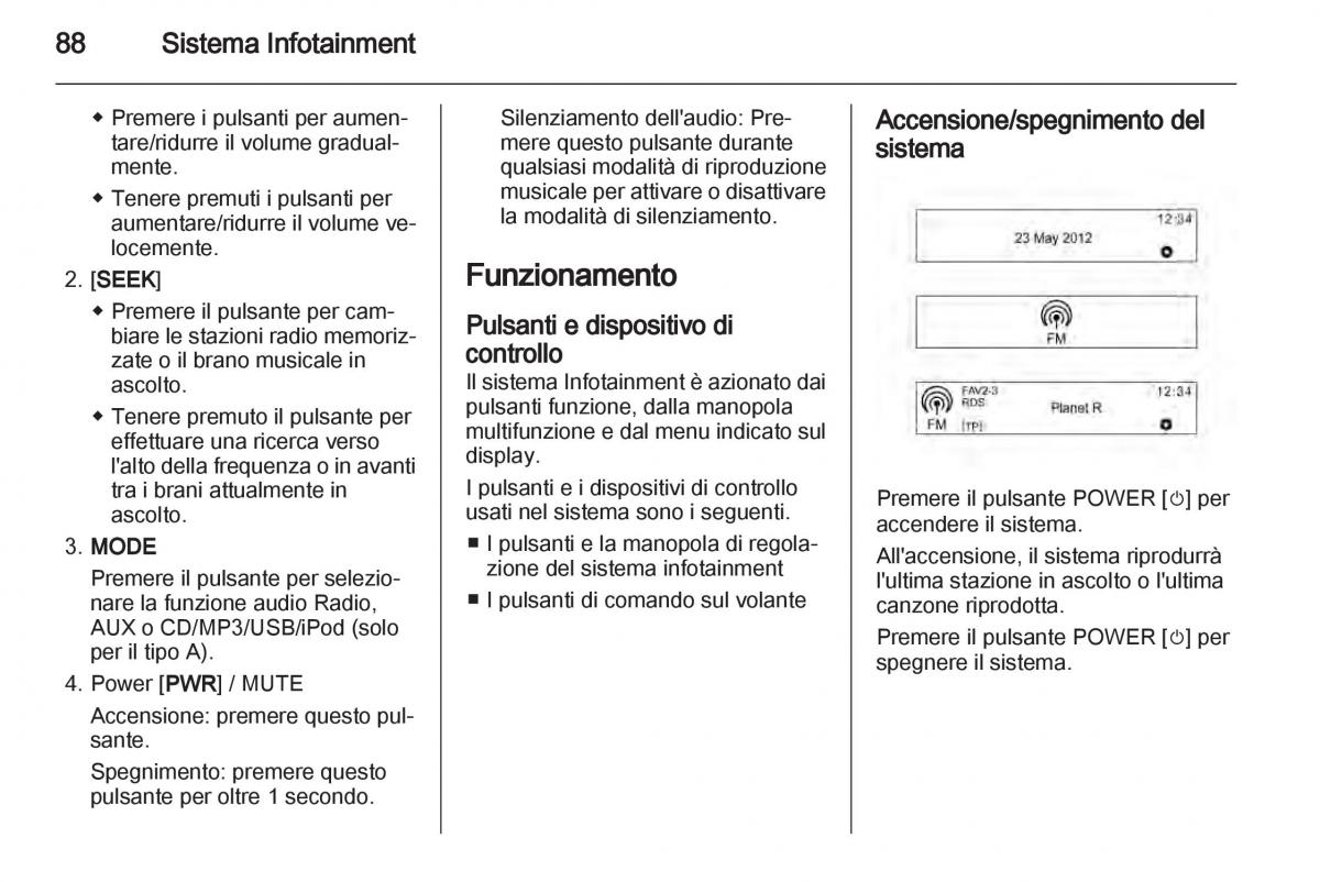 Chevrolet Spark M300 manuale del proprietario / page 88