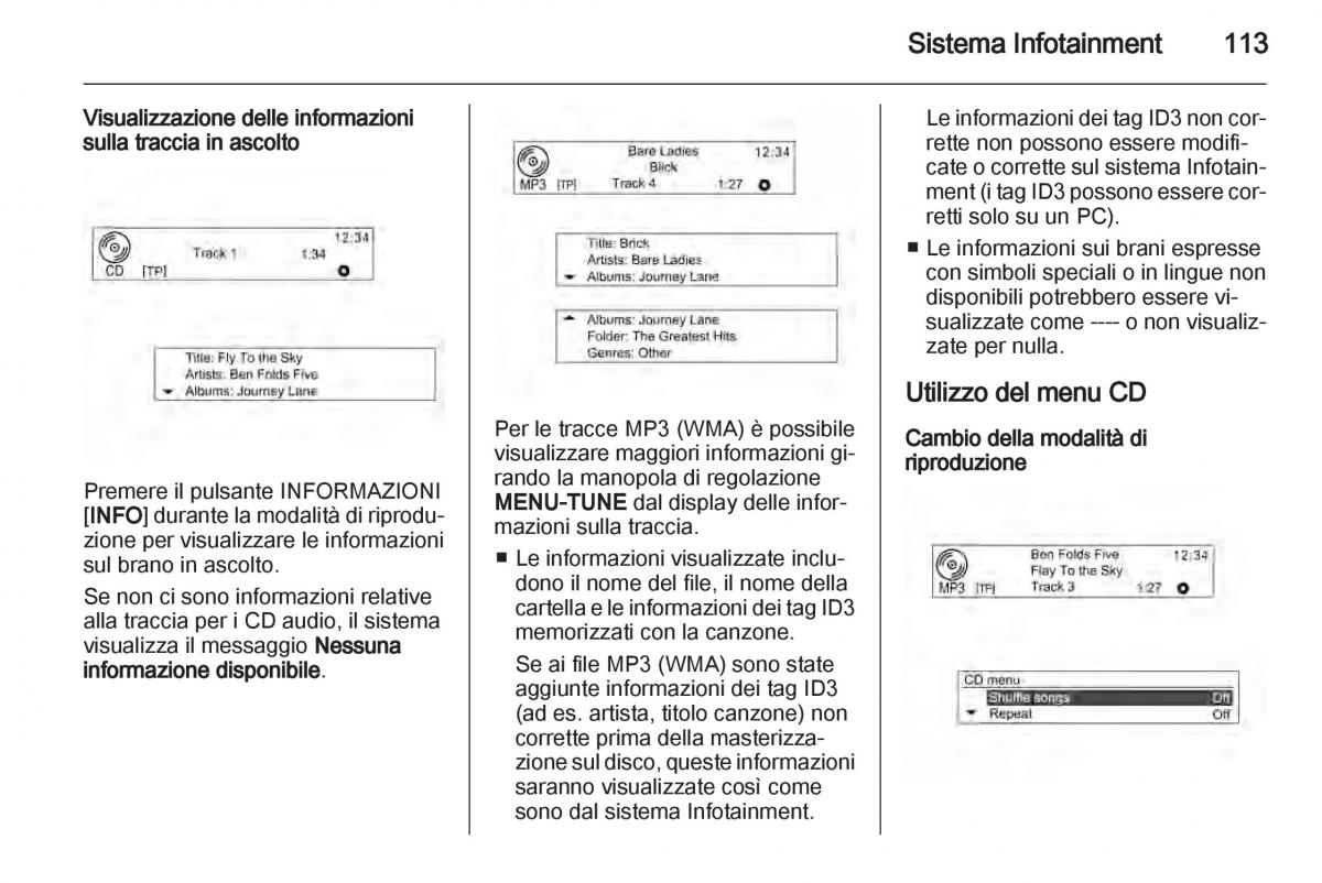 Chevrolet Spark M300 manuale del proprietario / page 113