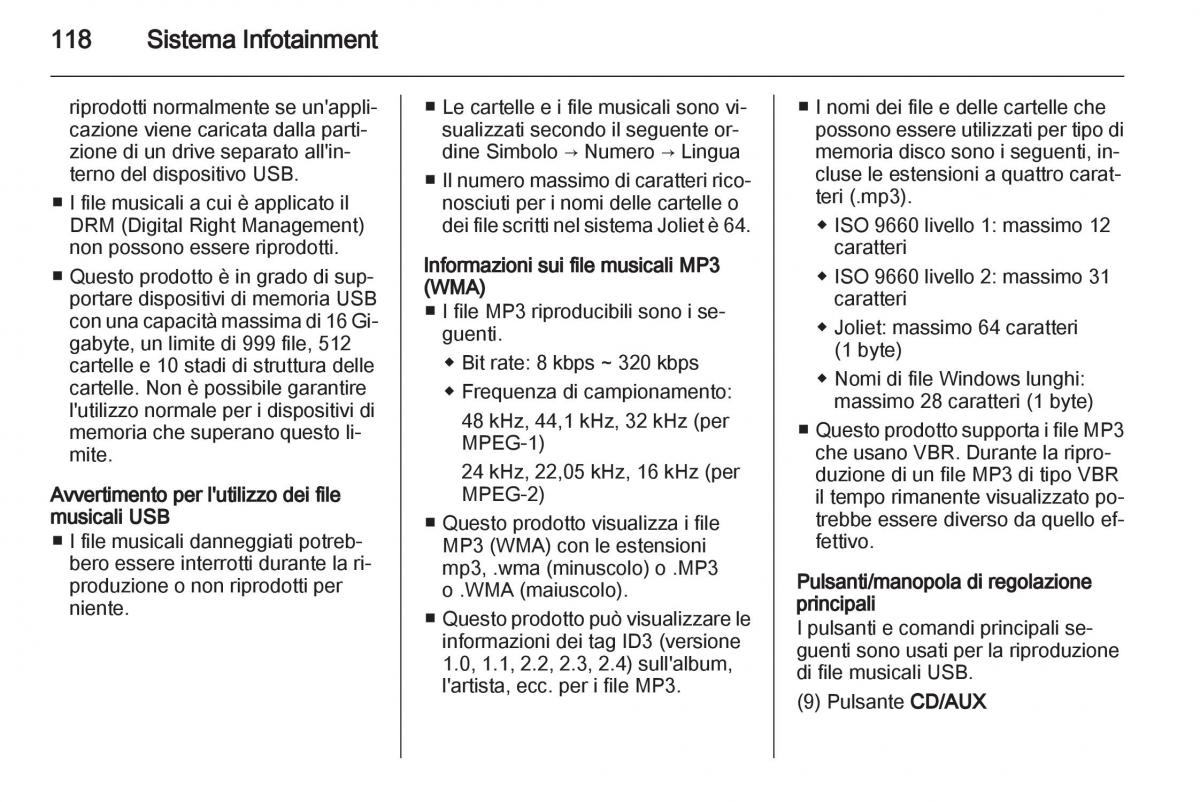 Chevrolet Spark M300 manuale del proprietario / page 118