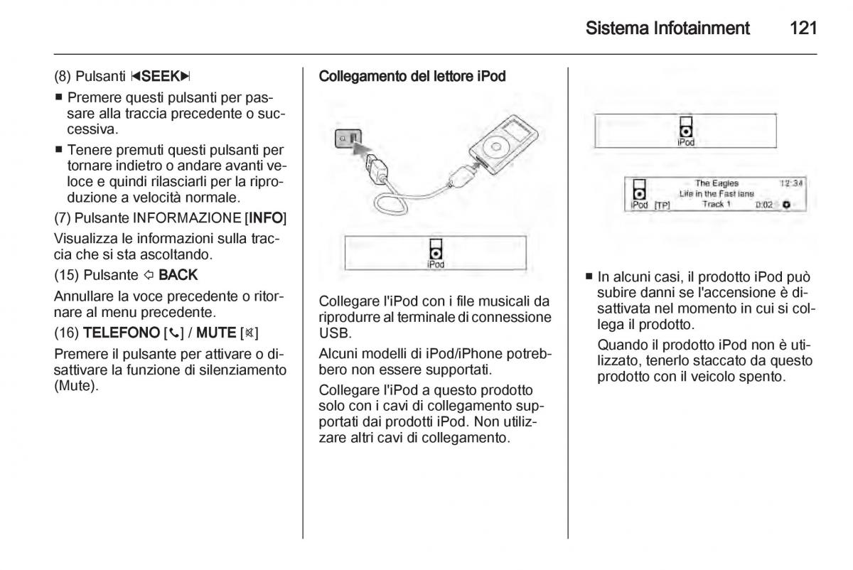 Chevrolet Spark M300 manuale del proprietario / page 121