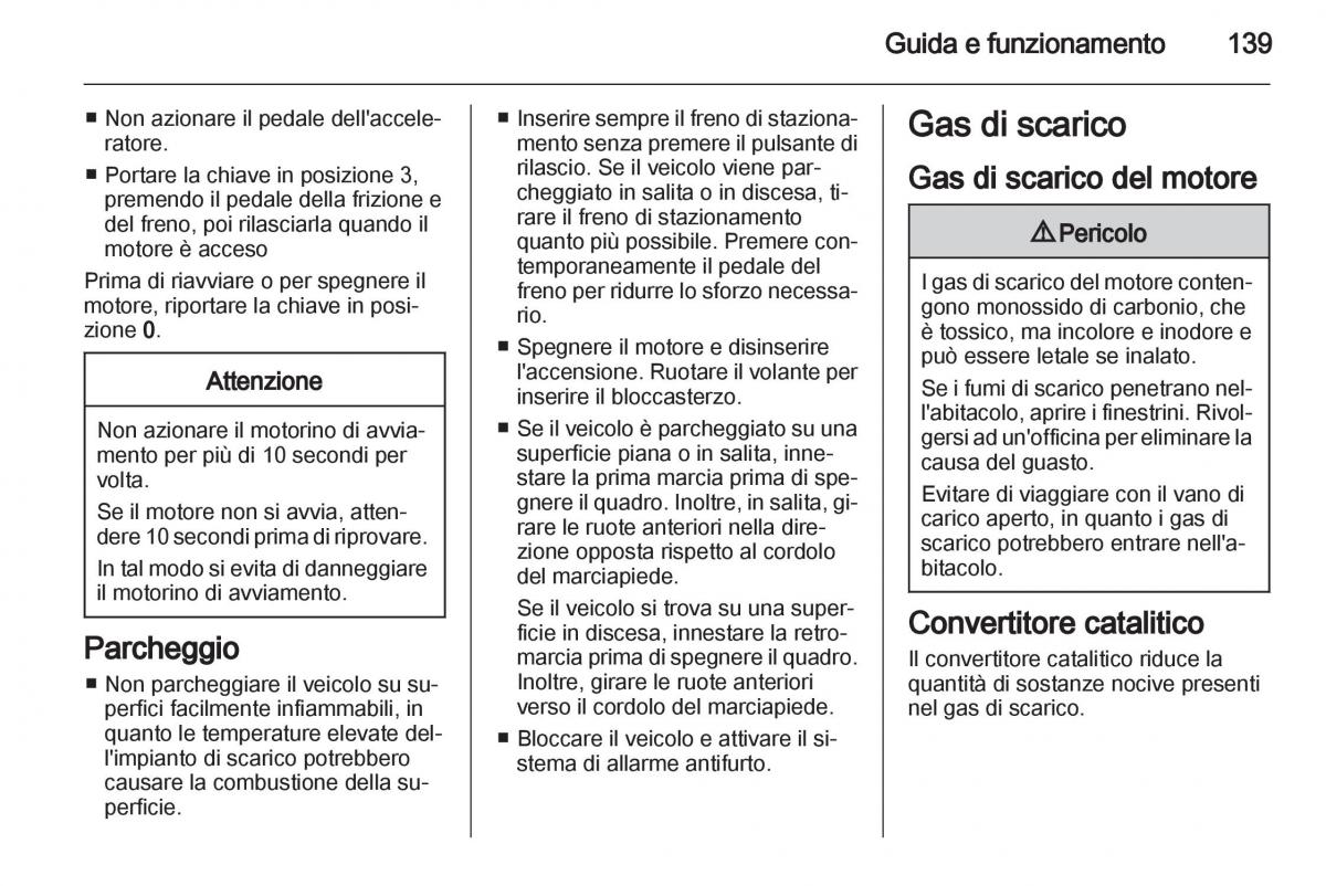 Chevrolet Spark M300 manuale del proprietario / page 139