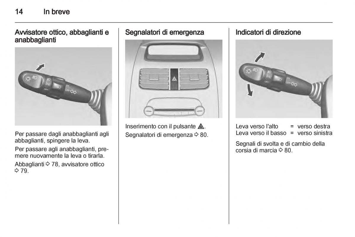 Chevrolet Spark M300 manuale del proprietario / page 14