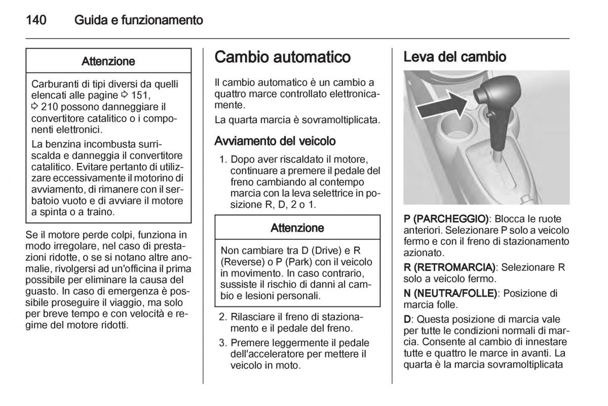 Chevrolet Spark M300 manuale del proprietario / page 140