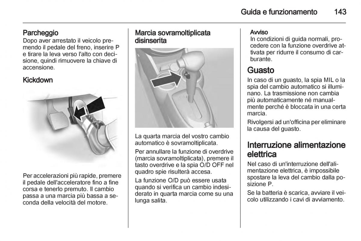 Chevrolet Spark M300 manuale del proprietario / page 143