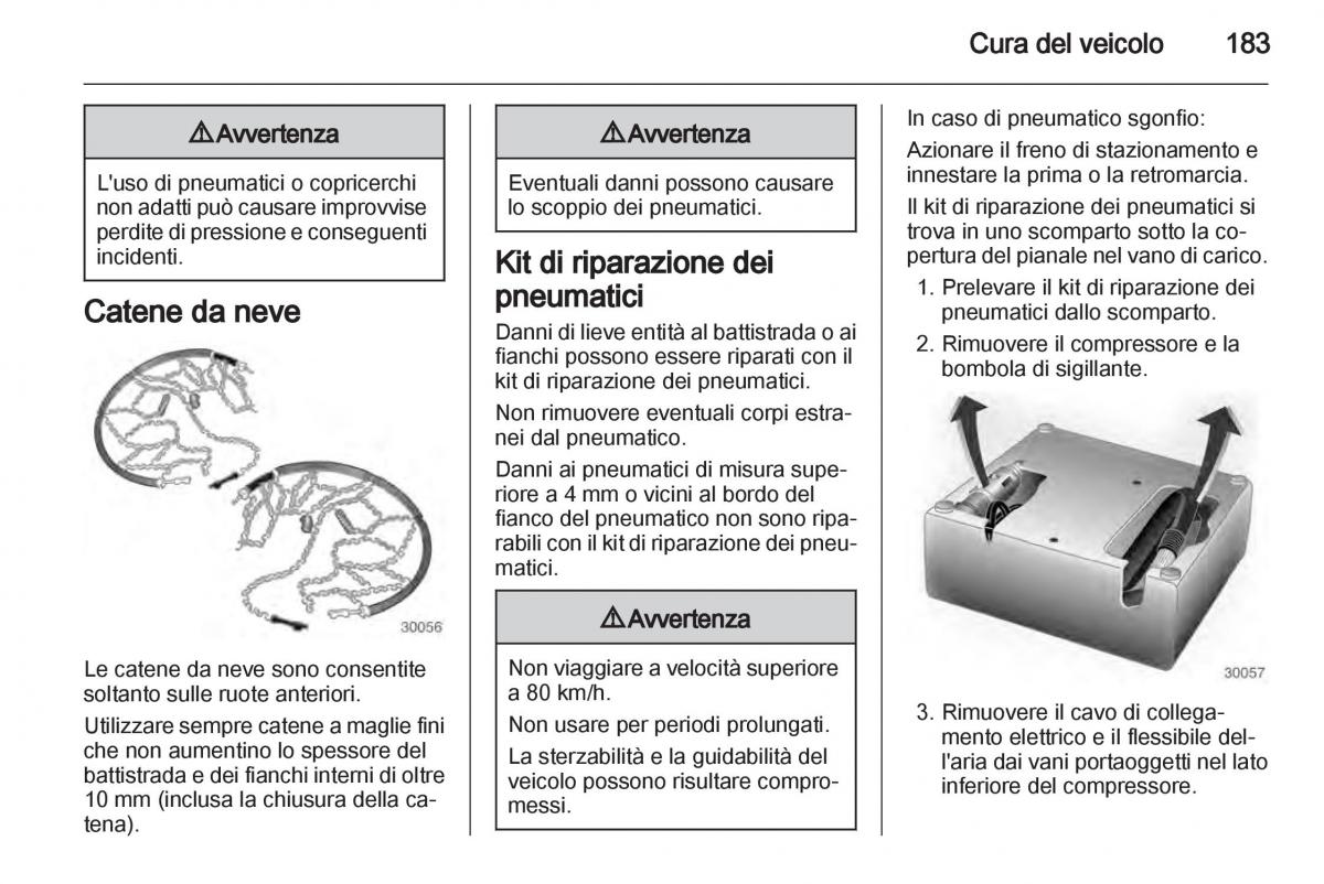 Chevrolet Spark M300 manuale del proprietario / page 183