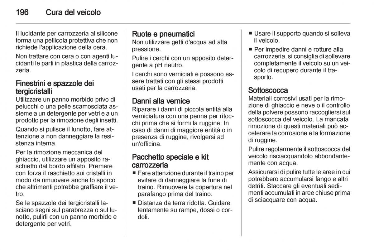 Chevrolet Spark M300 manuale del proprietario / page 196