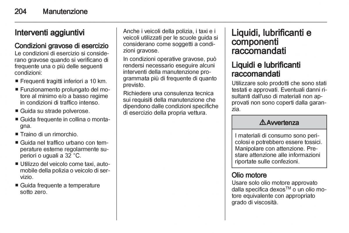 Chevrolet Spark M300 manuale del proprietario / page 204