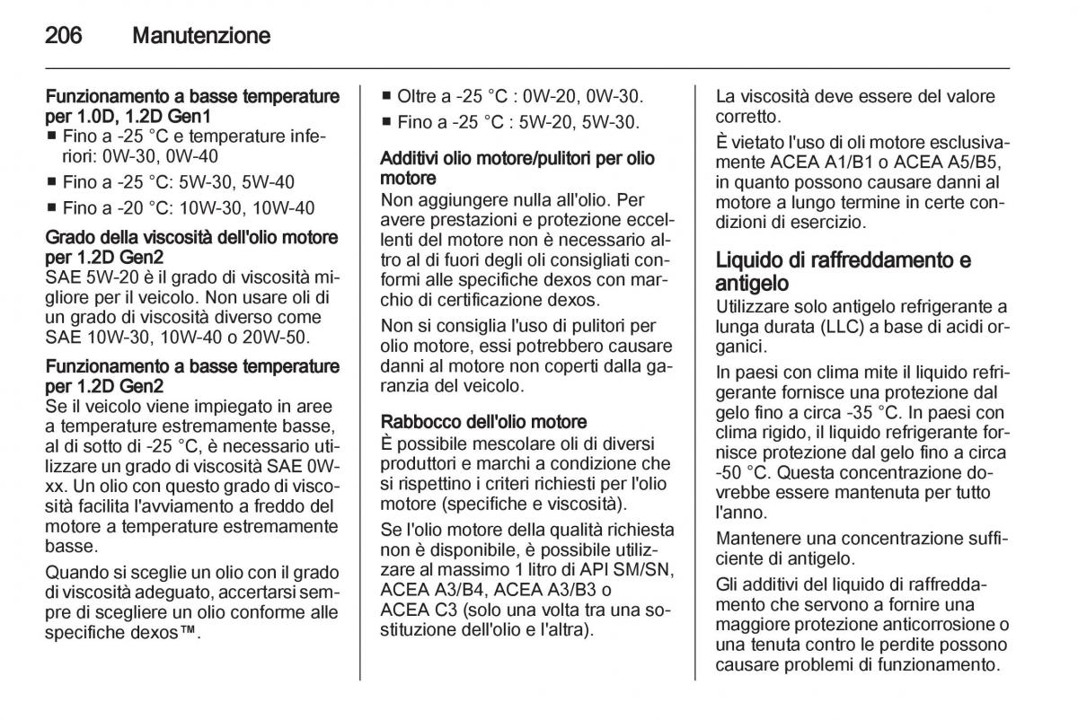 Chevrolet Spark M300 manuale del proprietario / page 206