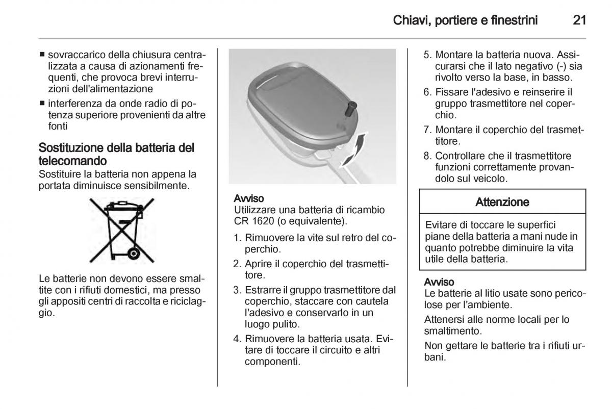 Chevrolet Spark M300 manuale del proprietario / page 21