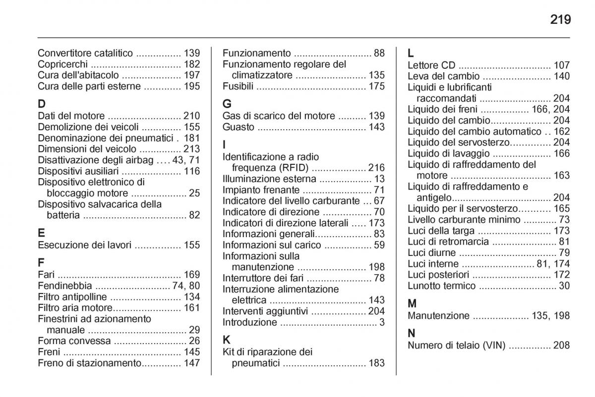 Chevrolet Spark M300 manuale del proprietario / page 219