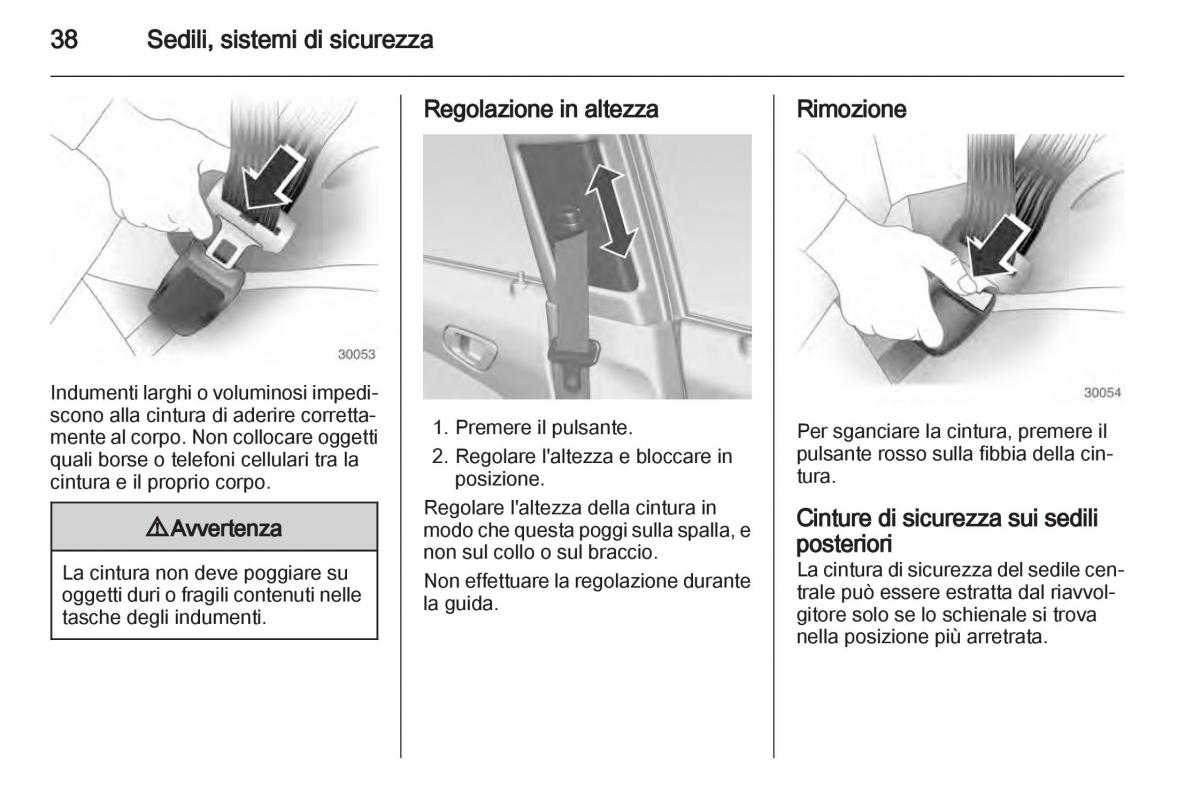 Chevrolet Spark M300 manuale del proprietario / page 38