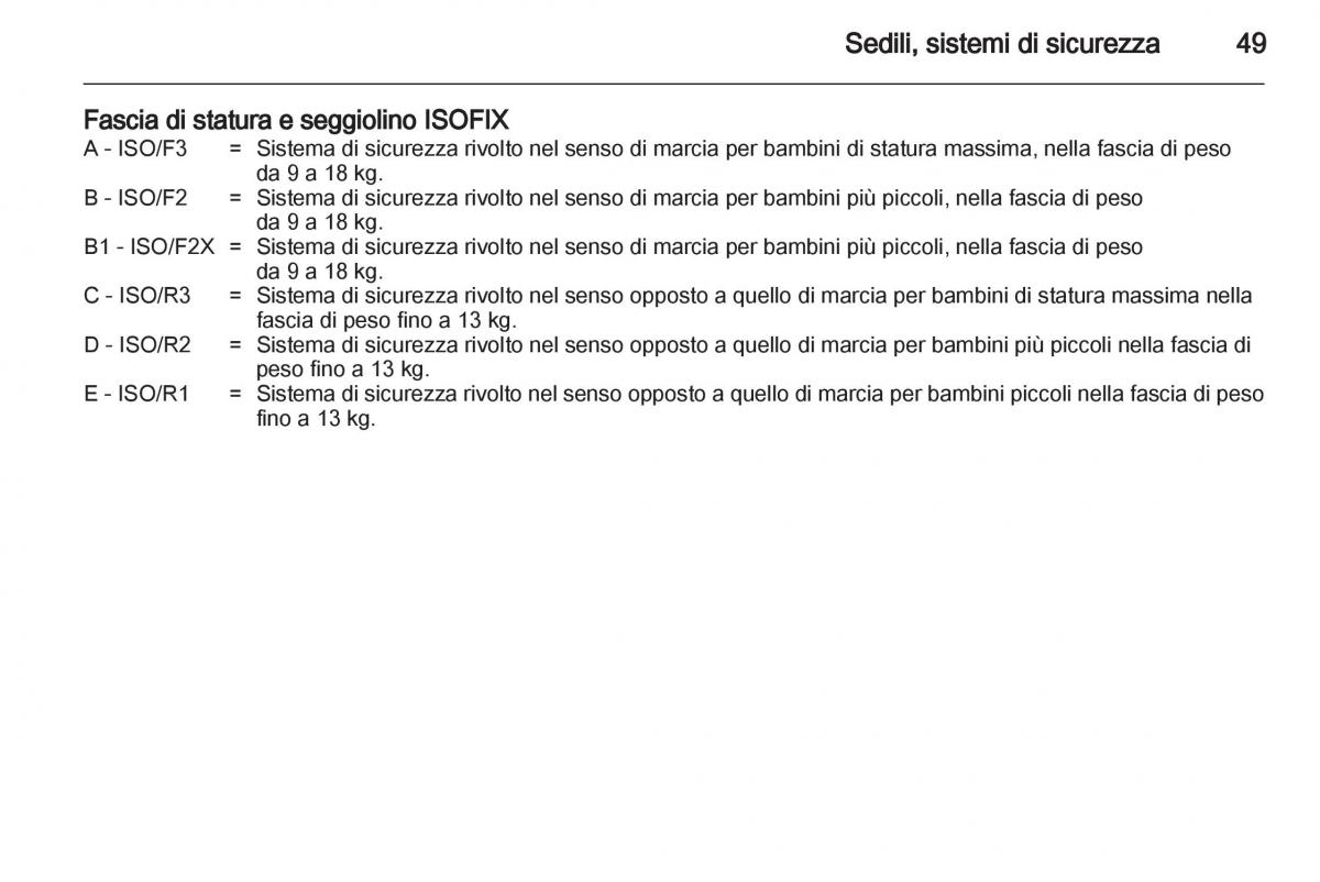 Chevrolet Spark M300 manuale del proprietario / page 49