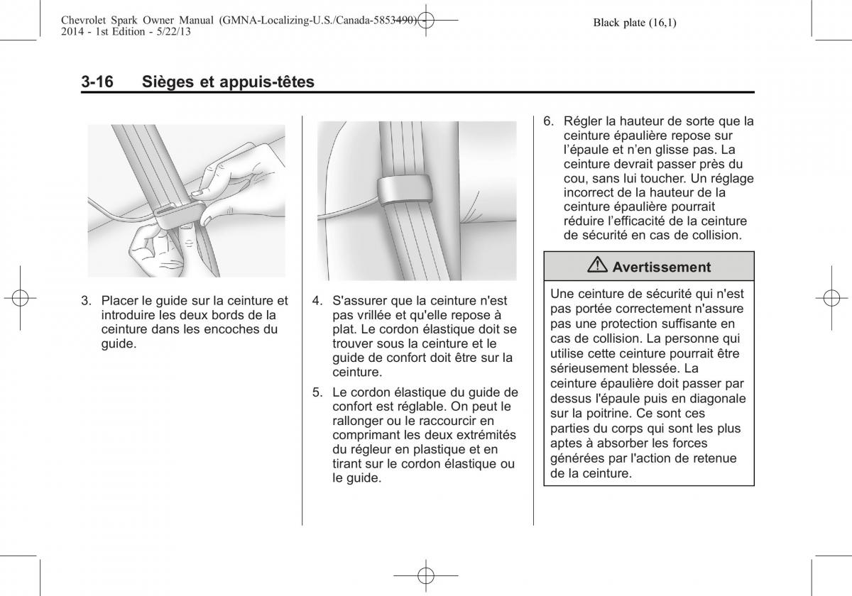 Chevrolet Spark M300 manuel du proprietaire / page 56