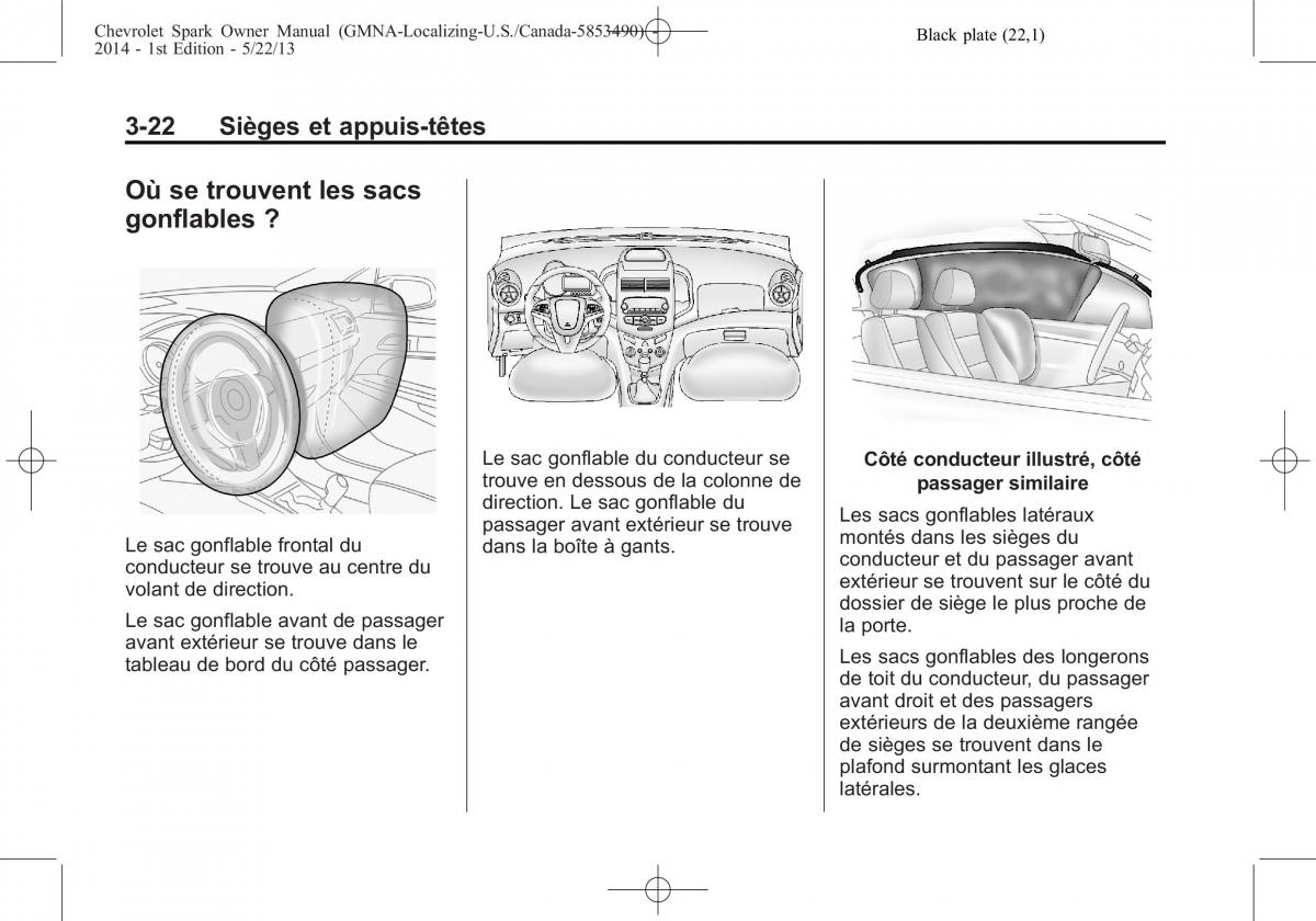 Chevrolet Spark M300 manuel du proprietaire / page 62