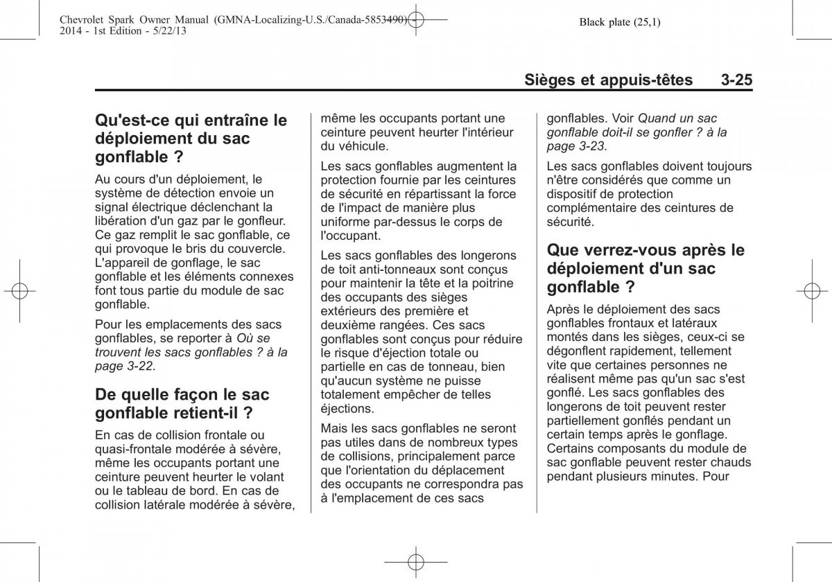 Chevrolet Spark M300 manuel du proprietaire / page 65