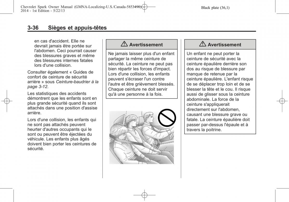 Chevrolet Spark M300 manuel du proprietaire / page 76