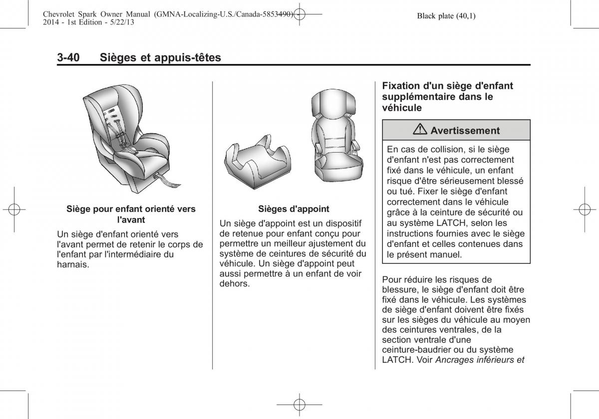 Chevrolet Spark M300 manuel du proprietaire / page 80