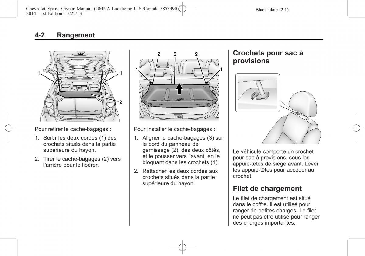 Chevrolet Spark M300 manuel du proprietaire / page 98