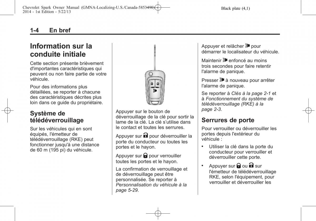 Chevrolet Spark M300 manuel du proprietaire / page 10