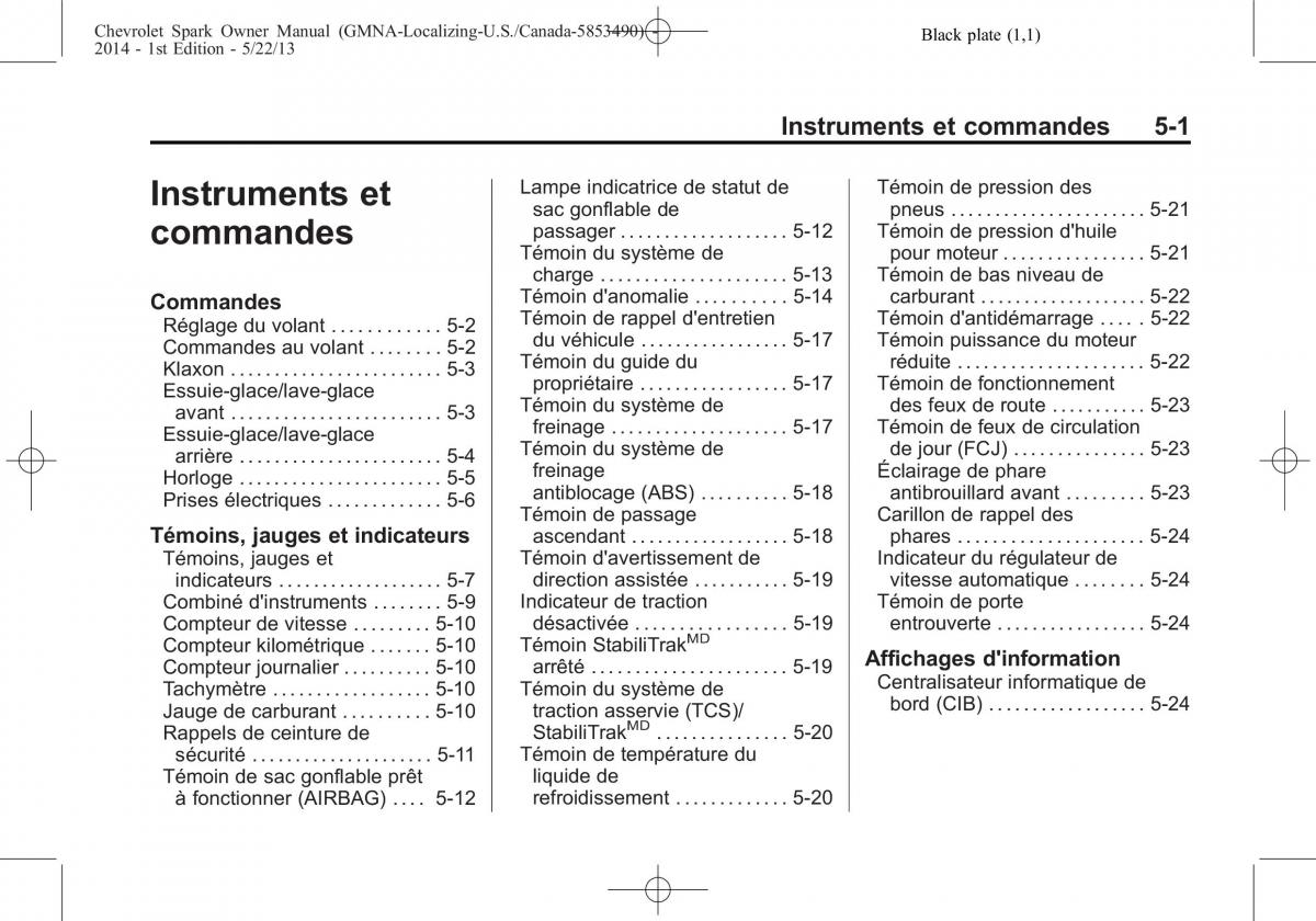 Chevrolet Spark M300 manuel du proprietaire / page 101