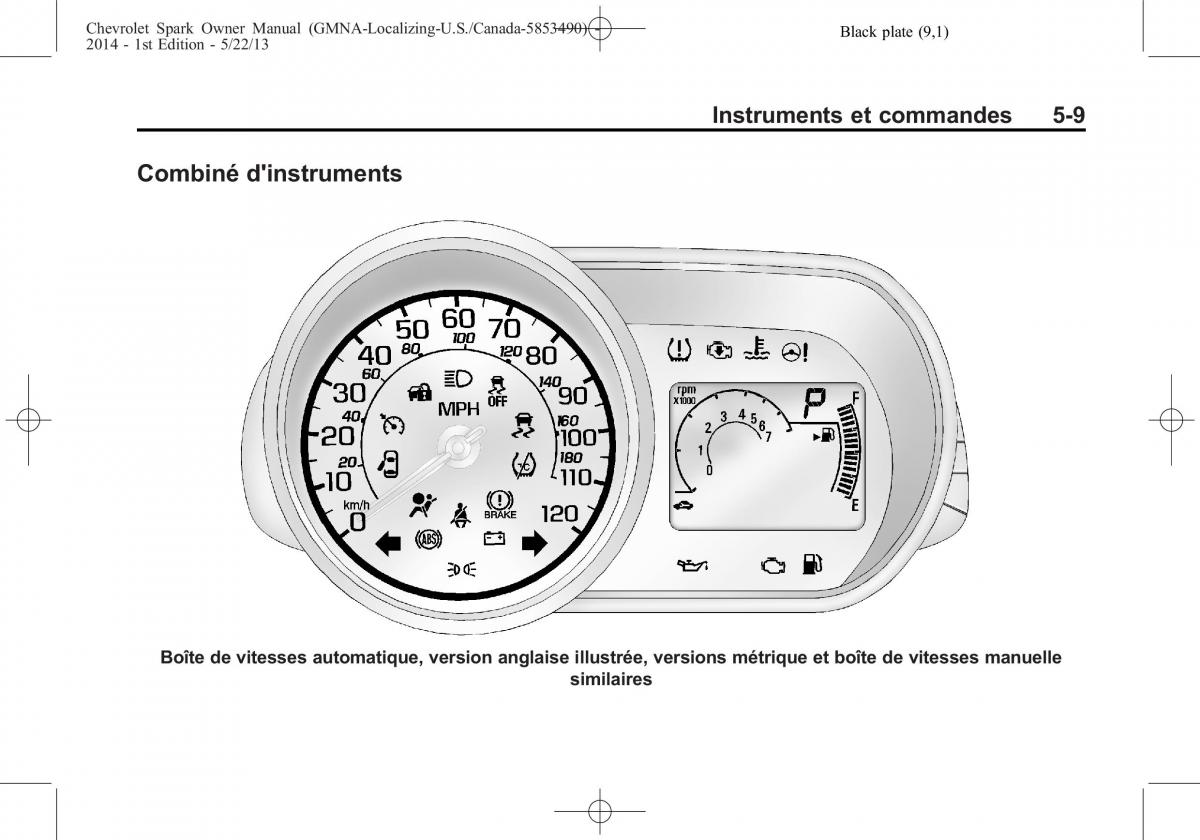 Chevrolet Spark M300 manuel du proprietaire / page 109