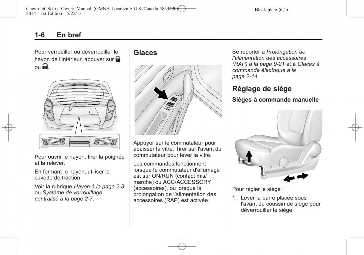 Chevrolet Spark M300 manuel du proprietaire / page 12