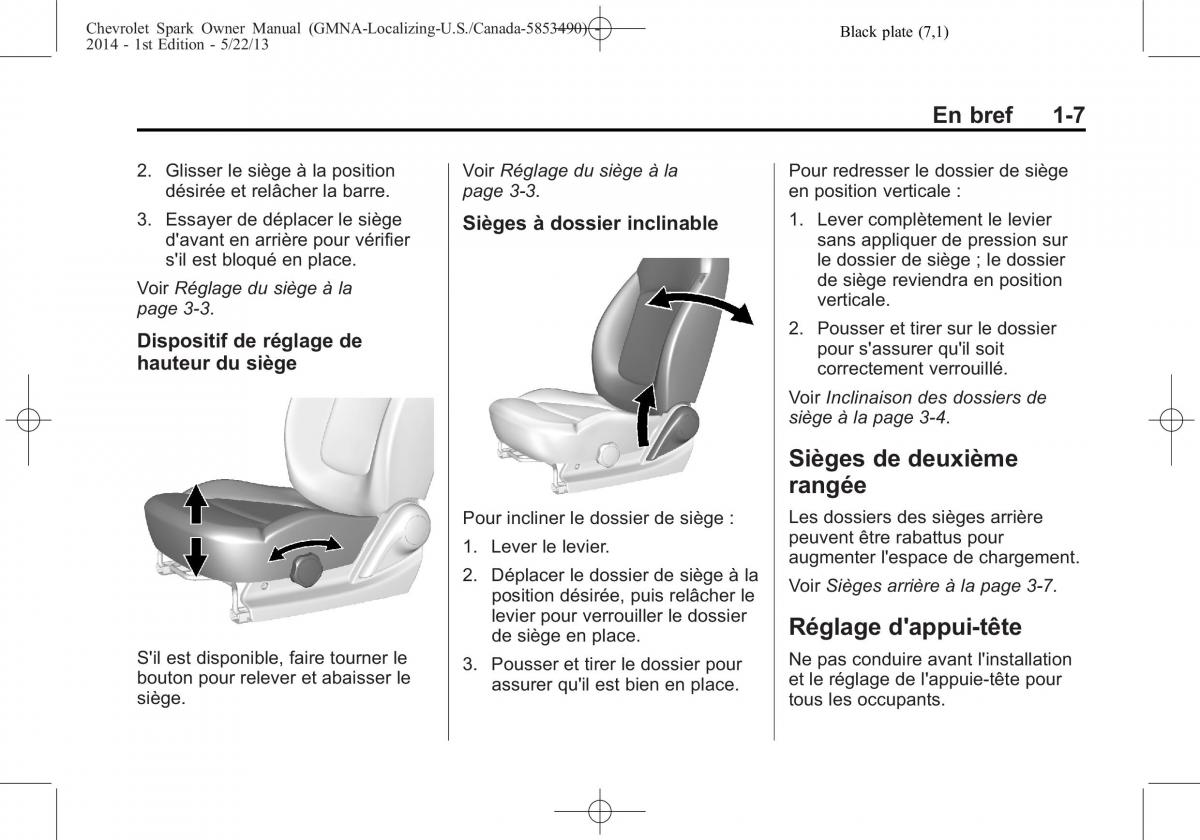 Chevrolet Spark M300 manuel du proprietaire / page 13