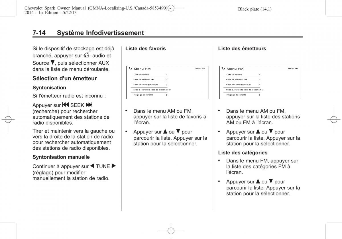 Chevrolet Spark M300 manuel du proprietaire / page 164