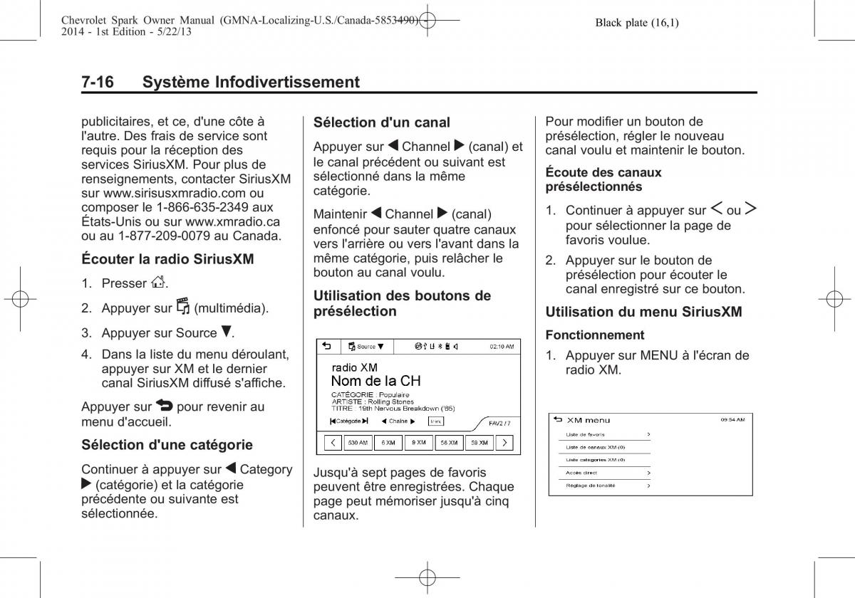 Chevrolet Spark M300 manuel du proprietaire / page 166