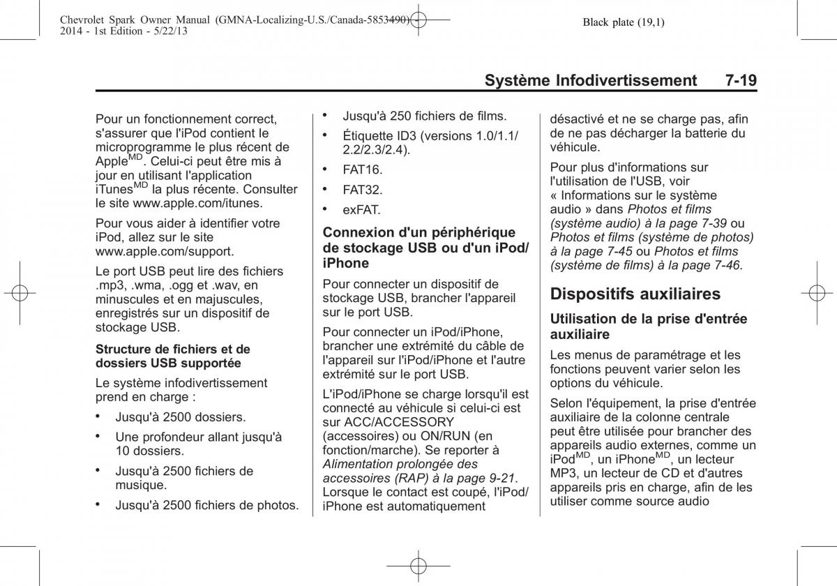 Chevrolet Spark M300 manuel du proprietaire / page 169