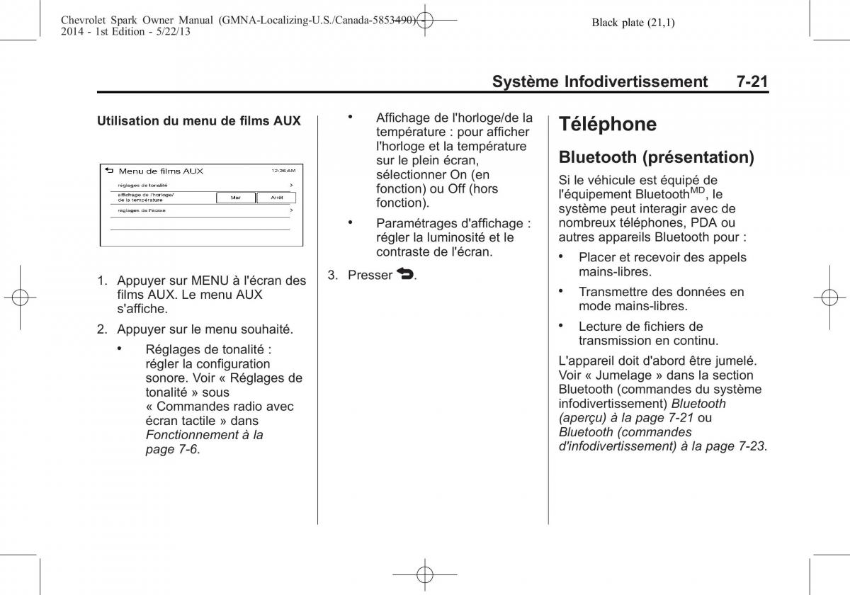 Chevrolet Spark M300 manuel du proprietaire / page 171