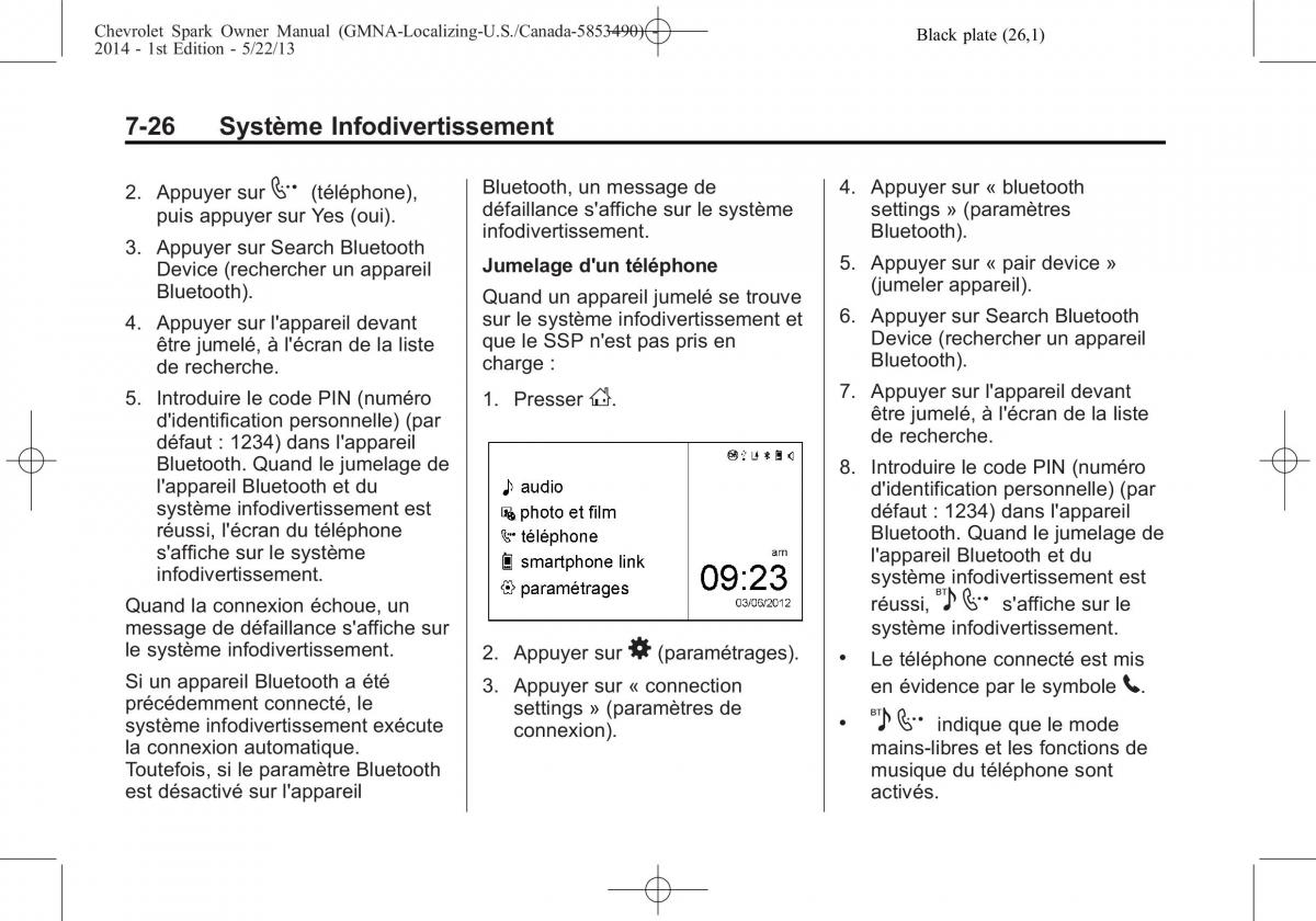 Chevrolet Spark M300 manuel du proprietaire / page 176