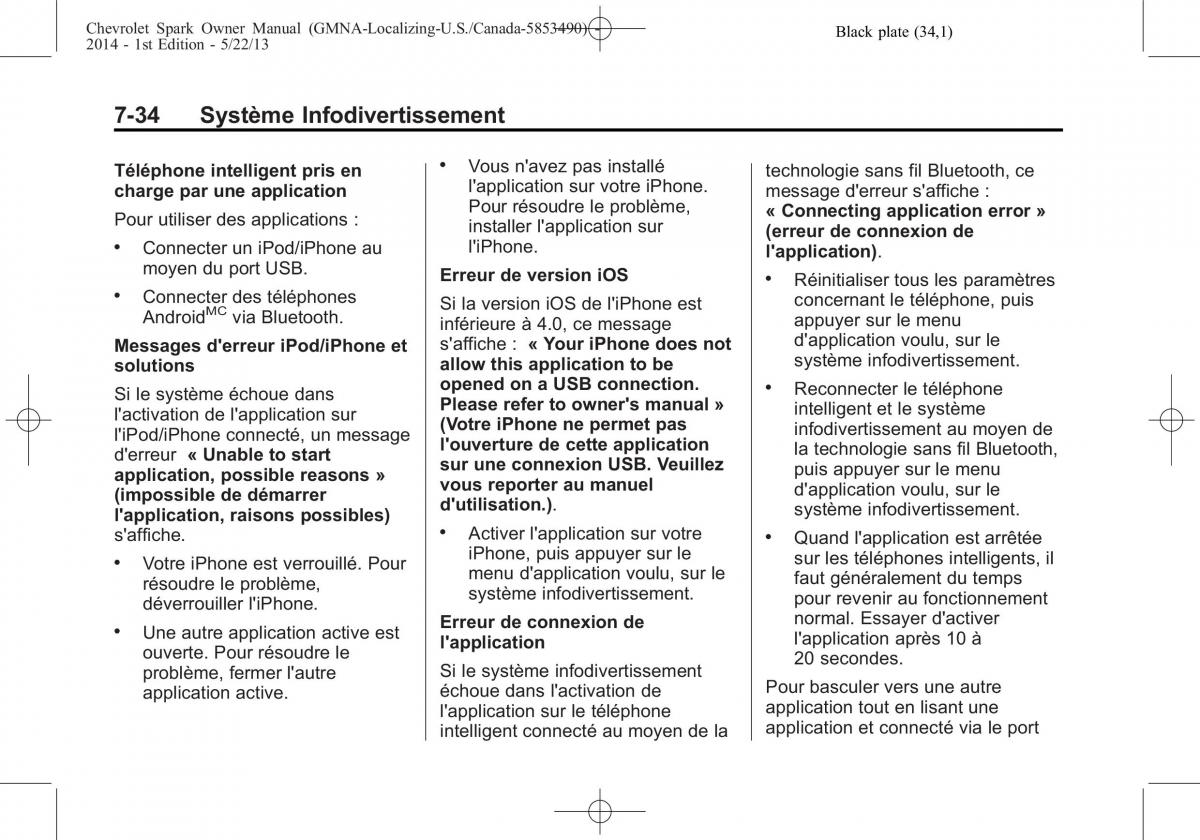 Chevrolet Spark M300 manuel du proprietaire / page 184